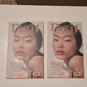 2 New Packs Fazit Rose Gold Glitter Freckles Makeup Patches